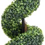 Planta espiral de Boj artificial con macetero verde 117 cm