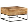 Couchtisch aus rauem Mangoholz, 68 x 68 x 41 cm von , Couchtisch - Ref: Foro24-320817, Preis: 153,74 €, Rabatt: %