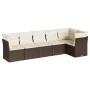 6-piece garden sofa set and brown synthetic rattan cushions by , Garden sets - Ref: Foro24-3249502, Price: 392,75 €, Discount: %