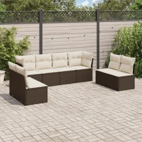 8-piece garden sofa set and brown synthetic rattan cushions by , Garden sets - Ref: Foro24-3249292, Price: 462,16 €, Discount: %