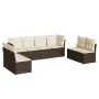 8-piece garden sofa set and brown synthetic rattan cushions by , Garden sets - Ref: Foro24-3249292, Price: 462,16 €, Discount: %