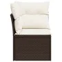 Garden corner sofa with brown synthetic rattan cushions by , Outdoor sofas - Ref: Foro24-366216, Price: 91,61 €, Discount: %