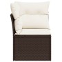 Garten-Ecksofa mit braunen synthetischen Rattankissen von , Outdoor-Sofas - Ref: Foro24-366216, Preis: 88,27 €, Rabatt: %