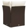 Garden corner sofa with brown synthetic rattan cushions by , Outdoor sofas - Ref: Foro24-366216, Price: 91,61 €, Discount: %