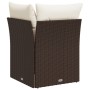 Garten-Ecksofa mit braunen synthetischen Rattankissen von , Outdoor-Sofas - Ref: Foro24-366216, Preis: 88,27 €, Rabatt: %