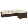 9-piece garden sofa set and brown synthetic rattan cushions by , Garden sets - Ref: Foro24-3250012, Price: 594,68 €, Discount: %