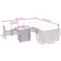 11-piece garden sofa set and black synthetic rattan cushions by , Garden sets - Ref: Foro24-3271042, Price: 630,89 €, Discoun...