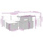 Set de comedor de jardín 7 pzas y cojines ratán sintético negro de , Conjuntos de jardín - Ref: Foro24-3276247, Precio: 472,5...