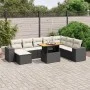 8-piece garden sofa set and black synthetic rattan cushions by , Garden sets - Ref: Foro24-3275961, Price: 564,78 €, Discount: %