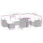 8-piece garden sofa set and black synthetic rattan cushions by , Garden sets - Ref: Foro24-3275961, Price: 564,78 €, Discount: %