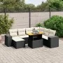 Set de sofás de jardín 8 piezas y cojines ratán sintético negro de , Conjuntos de jardín - Ref: Foro24-3275940, Precio: 526,9...