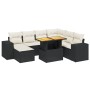 Set de sofás de jardín 8 piezas y cojines ratán sintético negro de , Conjuntos de jardín - Ref: Foro24-3275940, Precio: 483,1...