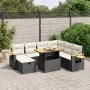 8-piece garden sofa set and black synthetic rattan cushions by , Garden sets - Ref: Foro24-3276157, Price: 518,32 €, Discount: %