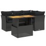 5-piece garden furniture set and black synthetic rattan cushions by , Garden sets - Ref: Foro24-3270810, Price: 370,05 €, Dis...