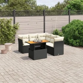 5-piece garden furniture set and black synthetic rattan cushions by , Garden sets - Ref: Foro24-3270825, Price: 408,57 €, Dis...