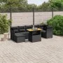 Set de sofás de jardín 8 piezas y cojines ratán sintético negro de , Conjuntos de jardín - Ref: Foro24-3270943, Precio: 530,3...