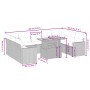Gartensofa-Set 10-teilig mit schwarzen synthetischen Rattankissen von , Gartensets - Ref: Foro24-3271454, Preis: 659,57 €, Ra...