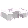Gartensofa-Set 10-teilig mit schwarzen synthetischen Rattankissen von , Gartensets - Ref: Foro24-3271454, Preis: 660,61 €, Ra...