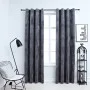 Verdunkelungsvorhängeringe 2 Stück anthrazitfarbener Samt 140x175 cm von vidaXL, Vorhänge und Gardinen - Ref: Foro24-134496, ...
