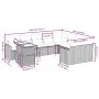Gartensofa-Set 10-teilig mit schwarzen synthetischen Rattankissen von , Gartensets - Ref: Foro24-3271475, Preis: 660,61 €, Ra...