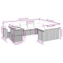 Set de sofás de jardín 10 pzas cojines ratán sintético negro de , Conjuntos de jardín - Ref: Foro24-3271475, Precio: 658,37 €