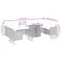 11-teiliges Gartensofa-Set und schwarze synthetische Rattankissen von , Gartensets - Ref: Foro24-3271482, Preis: 750,78 €, Ra...