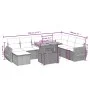 8-piece garden sofa set and black synthetic rattan cushions by , Garden sets - Ref: Foro24-3272330, Price: 564,66 €, Discount: %
