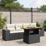 5-piece garden furniture set and black synthetic rattan cushions by , Garden sets - Ref: Foro24-3272512, Price: 352,99 €, Dis...