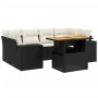 7-piece garden dining set and black synthetic rattan cushions by , Garden sets - Ref: Foro24-3272533, Price: 457,21 €, Discou...