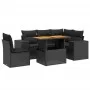 6-piece garden sofa set and black synthetic rattan cushions by , Garden sets - Ref: Foro24-3272637, Price: 478,57 €, Discount: %
