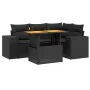 5-teiliges Gartenmöbel-Set und schwarze synthetische Rattankissen von , Gartensets - Ref: Foro24-3272616, Preis: 432,03 €, Ra...