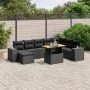 8-piece garden sofa set and black synthetic rattan cushions by , Garden sets - Ref: Foro24-3272770, Price: 645,76 €, Discount: %