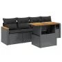 5-teiliges Gartenmöbel-Set und schwarze synthetische Rattankissen von , Gartensets - Ref: Foro24-3272952, Preis: 345,09 €, Ra...