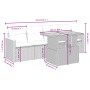 5-teiliges Gartenmöbel-Set und schwarze synthetische Rattankissen von , Gartensets - Ref: Foro24-3272952, Preis: 340,11 €, Ra...