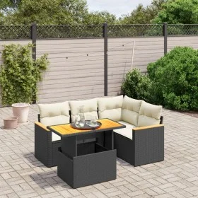 5-teiliges Gartenmöbel-Set und schwarze synthetische Rattankissen von , Gartensets - Ref: Foro24-3273058, Preis: 350,86 €, Ra...