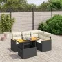 5-teiliges Gartenmöbel-Set und schwarze synthetische Rattankissen von , Gartensets - Ref: Foro24-3273058, Preis: 350,86 €, Ra...