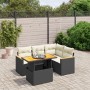 5-teiliges Gartenmöbel-Set und schwarze synthetische Rattankissen von , Gartensets - Ref: Foro24-3273058, Preis: 342,85 €, Ra...