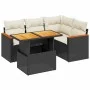 5-teiliges Gartenmöbel-Set und schwarze synthetische Rattankissen von , Gartensets - Ref: Foro24-3273058, Preis: 350,86 €, Ra...