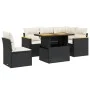 6-piece garden sofa set and black synthetic rattan cushions by , Garden sets - Ref: Foro24-3273079, Price: 400,85 €, Discount: %