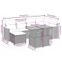 Set de comedor de jardín 7 pzas y cojines ratán sintético negro de , Conjuntos de jardín - Ref: Foro24-3273177, Precio: 439,2...