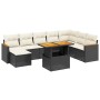8-piece garden sofa set and black synthetic rattan cushions by , Garden sets - Ref: Foro24-3273212, Price: 515,34 €, Discount: %