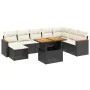 8-piece garden sofa set and black synthetic rattan cushions by , Garden sets - Ref: Foro24-3273212, Price: 533,14 €, Discount: %