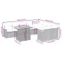 Gartensofa-Set 10-teilig mit schwarzen synthetischen Rattankissen von , Gartensets - Ref: Foro24-3273233, Preis: 614,11 €, Ra...