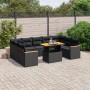 11-piece garden sofa set and black synthetic rattan cushions by , Garden sets - Ref: Foro24-3273246, Price: 733,10 €, Discoun...