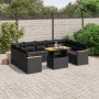 11-piece garden sofa set and black synthetic rattan cushions by , Garden sets - Ref: Foro24-3273246, Price: 736,88 €, Discoun...
