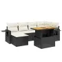 7-piece garden dining set and black synthetic rattan cushions by , Garden sets - Ref: Foro24-3271854, Price: 452,02 €, Discou...