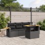 5-piece garden furniture set and black synthetic rattan cushions by , Garden sets - Ref: Foro24-3271629, Price: 350,33 €, Dis...