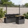 5-piece garden furniture set and black synthetic rattan cushions by , Garden sets - Ref: Foro24-3271629, Price: 363,04 €, Dis...