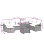 8-teiliges Gartensofa-Set und schwarze synthetische Rattankissen von , Gartensets - Ref: Foro24-3271889, Preis: 546,47 €, Rab...