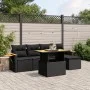 Set de sofás de jardín 6 piezas y cojines ratán sintético negro de , Conjuntos de jardín - Ref: Foro24-3271727, Precio: 406,4...